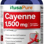 Cayenne supplement bottle