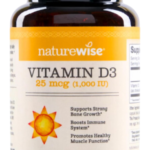 Vitamin D supplement bottle